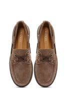 Women's Mink Lace-up Suede Leather Casual Shoes | Derimod