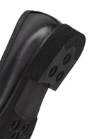 Women's Black Buckled Leather Loafer | Derimod