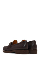 Women's Brown Buckled Leather Loafer | Derimod