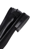 Kadın Siyah Tokalı Deri Maskülen Loafer | Derimod