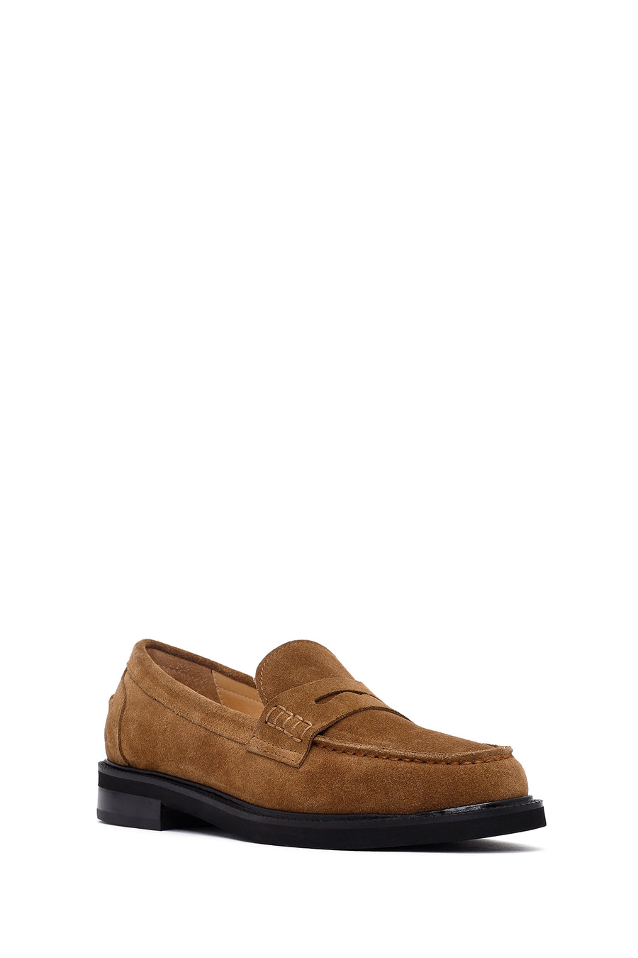 Kadın Vizon Süet Deri Maskülen Loafer