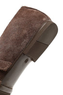 Kadın Vizon Çift Tokalı Süet Deri Babet | Derimod