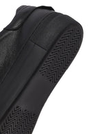 Kadın Siyah Bağcıklı Deri Sneaker | Derimod