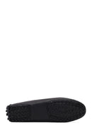 Women's Black Buckled Leather Loafer | Derimod