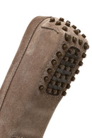 Kadın Vizon Püsküllü Süet Deri Loafer | Derimod