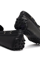 Kadın Siyah Püsküllü Deri Loafer | Derimod