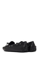 Kadın Siyah Püsküllü Deri Loafer | Derimod