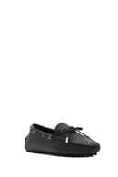 Kadın Siyah Püsküllü Deri Loafer | Derimod