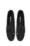 Kadın Siyah Püsküllü Deri Loafer | Derimod