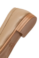 Kadın Pudra Toka Detaylı Deri Maskülen Loafer | Derimod