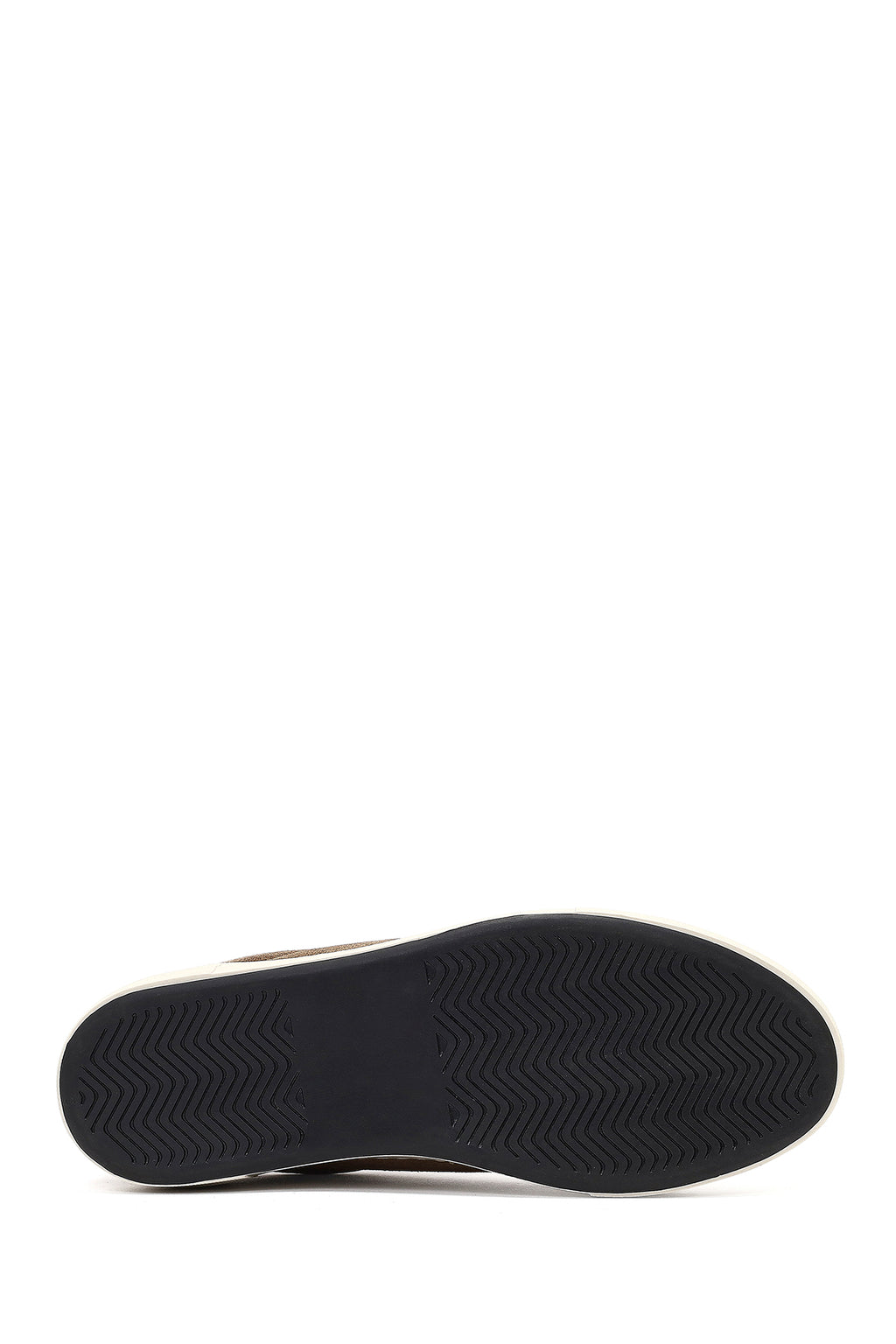 Kadın Bej Bağcıklı Kalın Tabanlı Süet Deri Sneaker