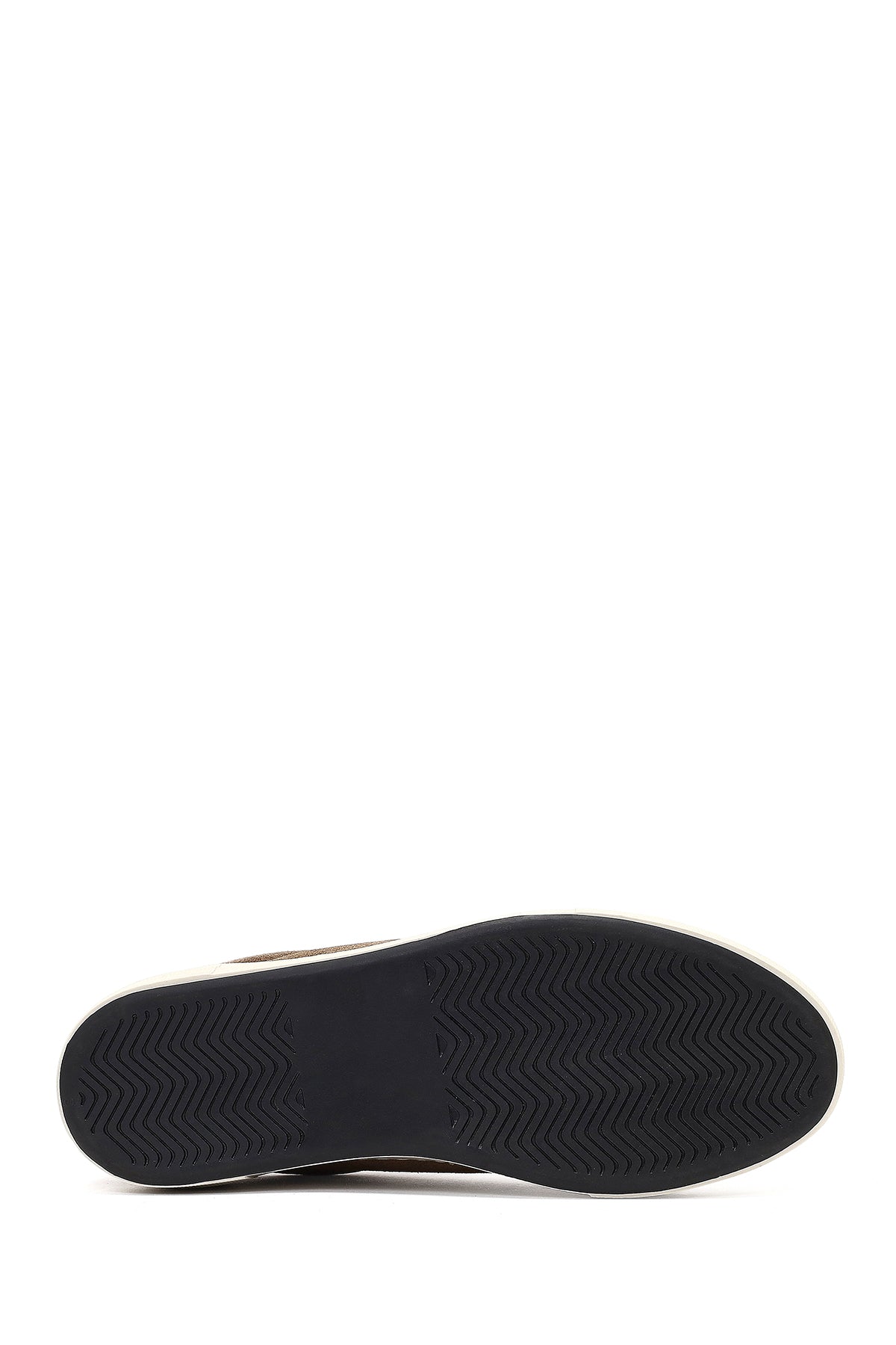 Kadın Bej Bağcıklı Kalın Tabanlı Süet Deri Sneaker