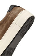 Kadın Bej Bağcıklı Kalın Tabanlı Süet Deri Sneaker | Derimod