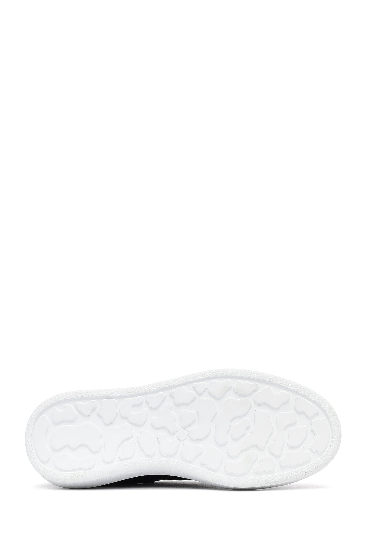 Kadın Siyah Bağcıklı Kalın Taban Deri Sneaker