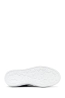 Kadın Siyah Bağcıklı Kalın Taban Deri Sneaker | Derimod