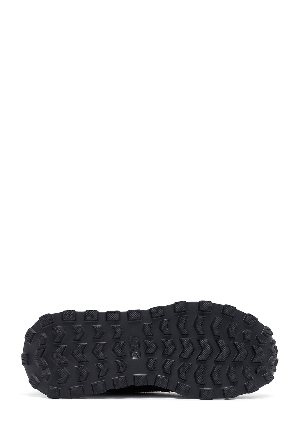 Kadın Siyah Bağcıklı Kalın Tabanlı Deri Sneaker