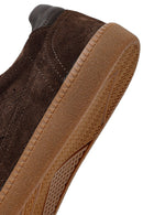 Kadın Kahverengi Bağcıklı Süet Deri Sneaker | Derimod