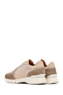 Kadın Vizon Bağcıklı Kalın Tabanlı Deri Sneaker | Derimod