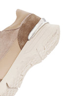 Kadın Vizon Bağcıklı Kalın Tabanlı Deri Sneaker | Derimod