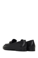 Kadın Siyah Tokalı Deri Loafer | Derimod