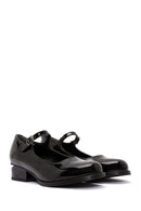 Woman Black Patent Leather Mary Jane Shoes | Derimod