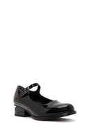 Woman Black Patent Leather Mary Jane Shoes | Derimod