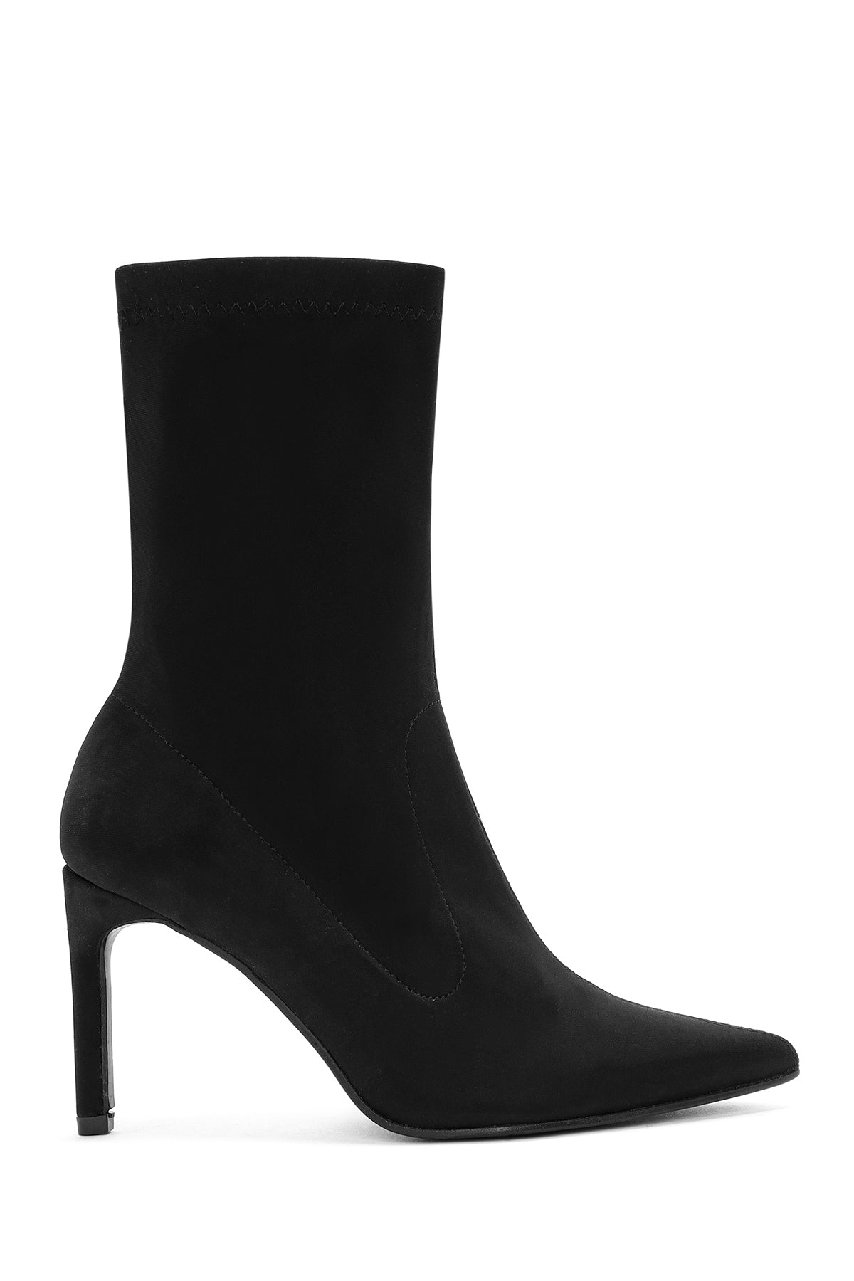 Woman Black Stretch Stiletto Heel Boots 25AFD40026F | Derimod