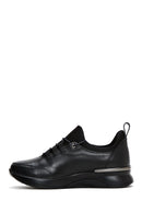 Woman Black Laced Leather Casual Shoes | Derimod