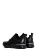 Woman Black Laced Leather Casual Shoes | Derimod