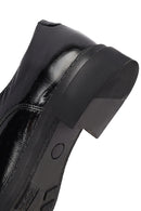 Kadın Siyah Rugan Deri Casual Ayakkabı | Derimod