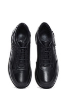 Kadın Siyah Bağcıklı Deri Casual Ayakkabı | Derimod