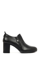 Kadın Siyah Kalın Topuklu Deri Bot | Derimod