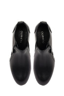 Kadın Siyah Kalın Topuklu Deri Bot | Derimod