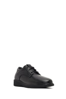 Women's Black Lace-up Leather Masculine Shoe | Derimod