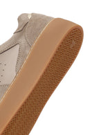 Kadın Vizon Bağcıklı Deri Sneaker | Derimod