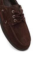 Kadın Kahverengi Bağcıklı Süet Deri Casual Ayakkabı | Derimod