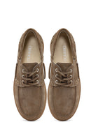 Kadın Vizon Bağcıklı Süet Deri Casual Ayakkabı | Derimod