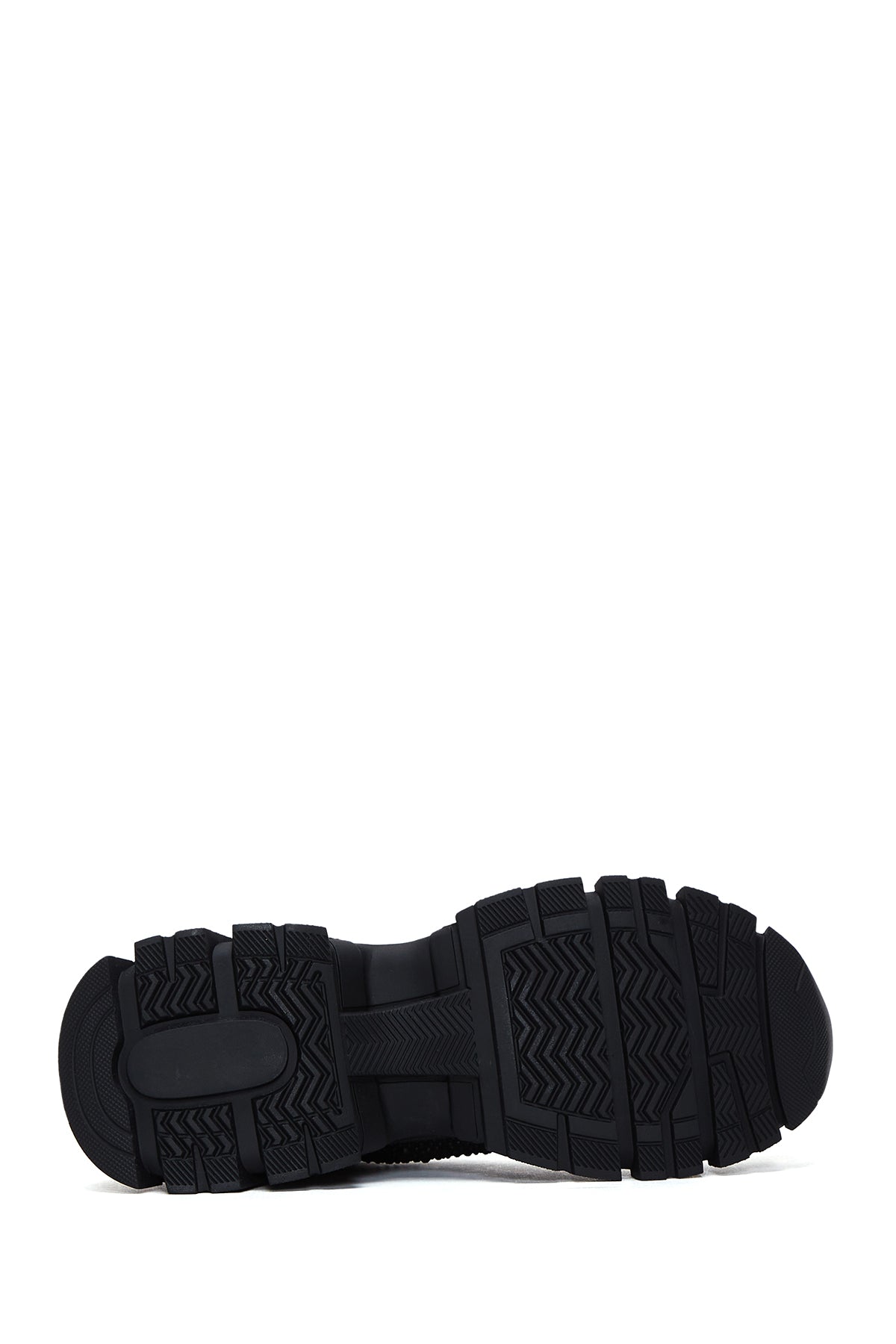 Derimod Zero Kadın Siyah Kalın Tabanlı Taşlı Kumaş Sneaker