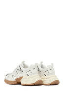 Kadın Beyaz Bağcıklı Kalın Tabanlı Sneaker | Derimod