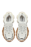 Kadın Beyaz Bağcıklı Kalın Tabanlı Sneaker | Derimod