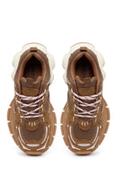 Kadın Camel Bağcıklı Kalın Tabanlı Sneaker | Derimod