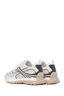 Women's White Lace-Up Thick-Soled Sneaker | Derimod