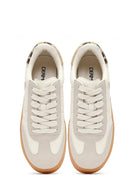 Kadın Bej Bağcıklı Kalın Tabanlı Sneaker | Derimod