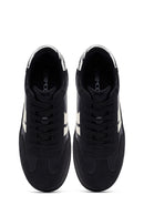 Kadın Siyah Bağcıklı Kalın Tabanlı Sneaker | Derimod