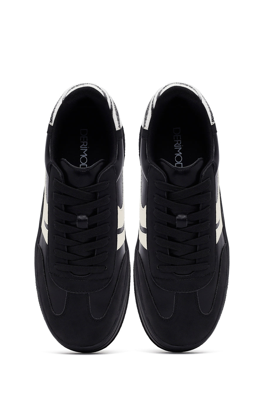 Kadın Siyah Bağcıklı Kalın Tabanlı Sneaker