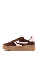 Kadın Kahverengi Bağcıklı Kalın Tabanlı Sneaker | Derimod