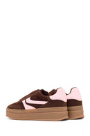 Kadın Kahverengi Bağcıklı Kalın Tabanlı Sneaker | Derimod