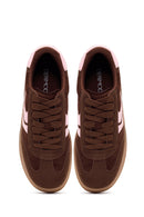 Kadın Kahverengi Bağcıklı Kalın Tabanlı Sneaker | Derimod