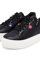 Kadın Siyah Bağcıklı Kalın Tabanlı Sneaker | Derimod