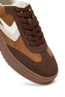 Kadın Camel Bağcıklı Kalın Tabanlı Sneaker | Derimod